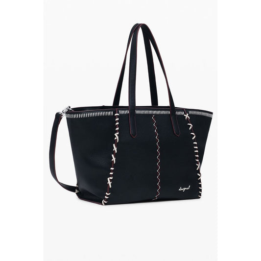 Desigual Schwarze Polyethylen-Damenhandtasche
