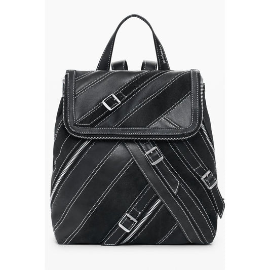Desigual Schwarzer Polyethylen-Rucksack für Damen