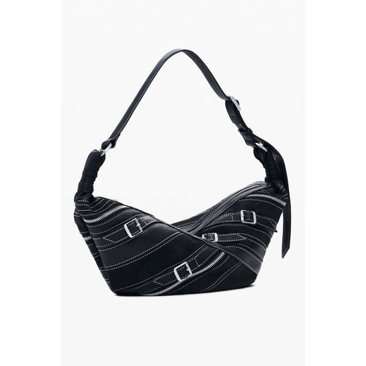Desigual Schwarze Polyethylen-Damenhandtasche