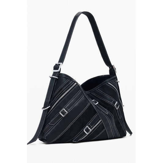 Desigual Schwarze Polyethylen-Damenhandtasche