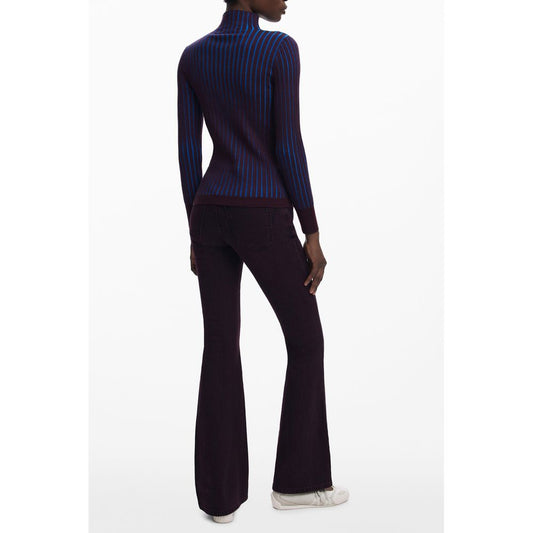 Desigual Brauner Polyester-Damenpullover