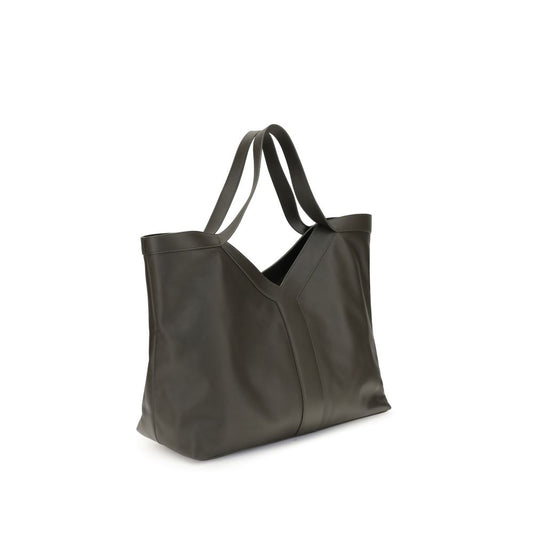 Saint Laurent Schultertasche aus grünem Kalbsleder (Bos Taurus)