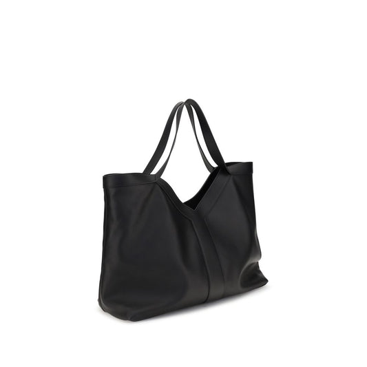 Saint Laurent Schultertasche aus schwarzem Kalbsleder (Bos Taurus)