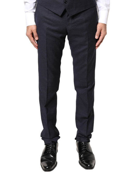 Dolce & Gabbana Graue Wollhose für formelle Anlässe für Herren