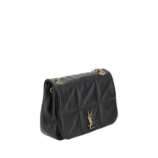 Saint Laurent Schultertasche aus schwarzem Kalbsleder (Bos Taurus)