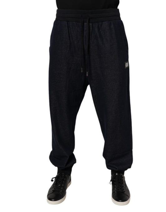 Dolce & Gabbana – Schwarze Jogginghose aus Baumwollmischung für Herren