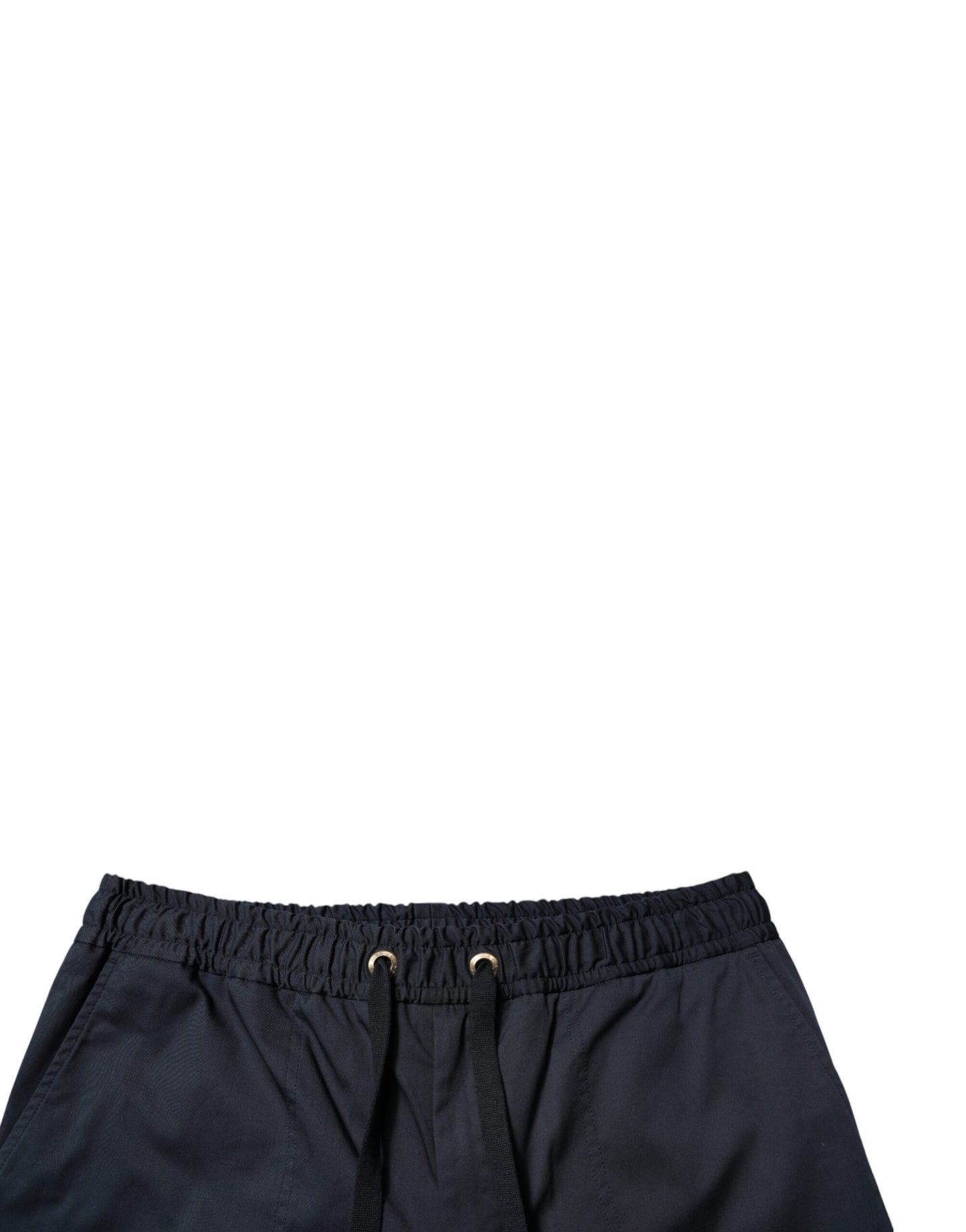 Dolce & Gabbana Herren-Bermudashorts aus Baumwollstretch in Marineblau