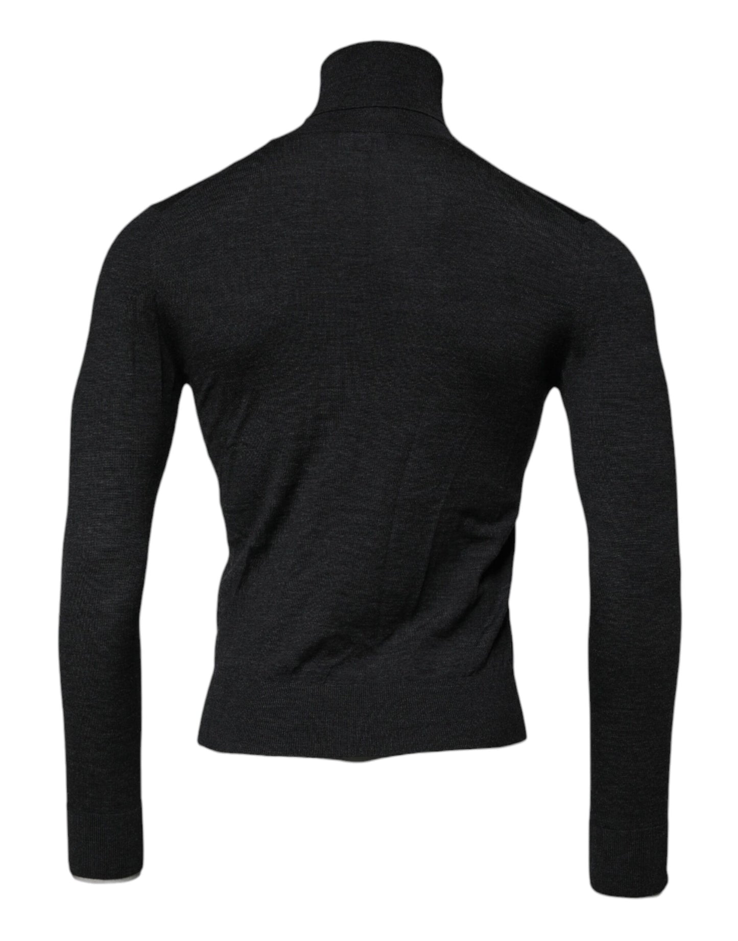Dolce & Gabbana Schwarzer Rollkragenpullover aus Wolle für Herren