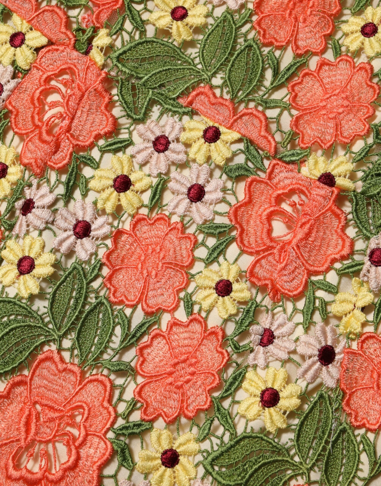 Dolce & Gabbana – Aline-Minikleid mit mehrfarbiger Blumenstickerei