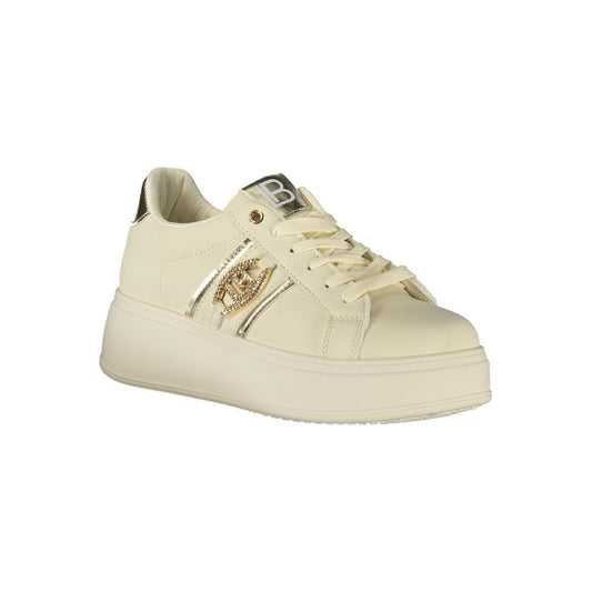 Laura Biagiotti Beige Polyester Damen Sneaker