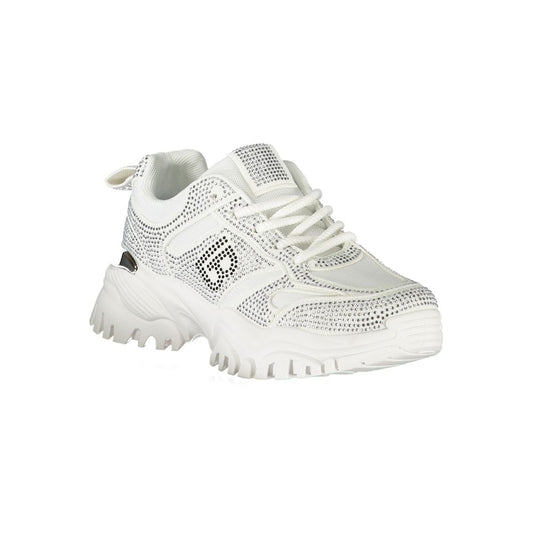 Laura Biagiotti Weißer Polyester Damen Sneaker