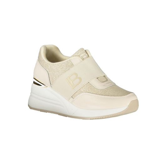 Laura Biagiotti Beige Polyester Damen Sneaker
