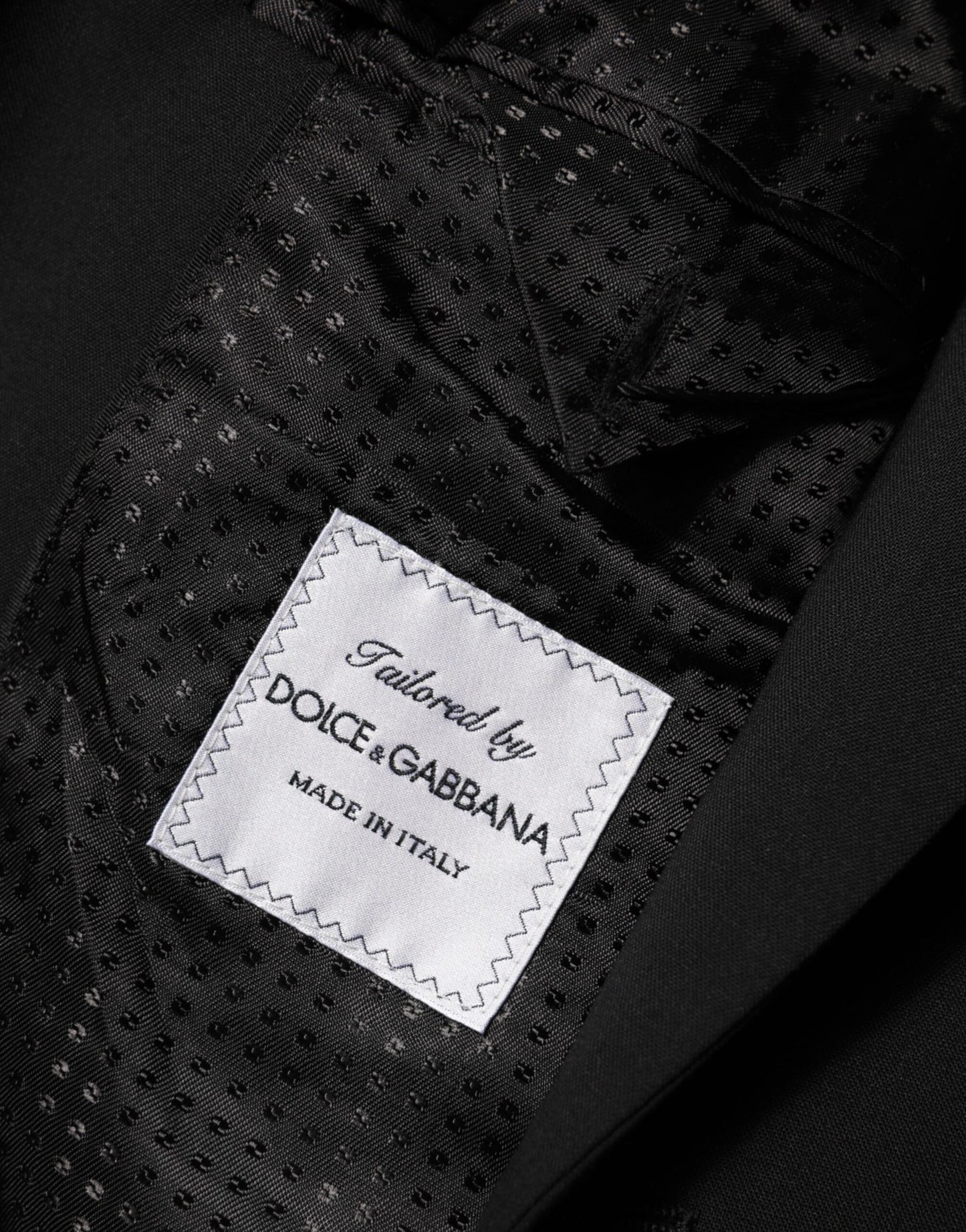 Dolce & Gabbana Schwarzer Wollanzug mit 2 Knöpfen für Herren