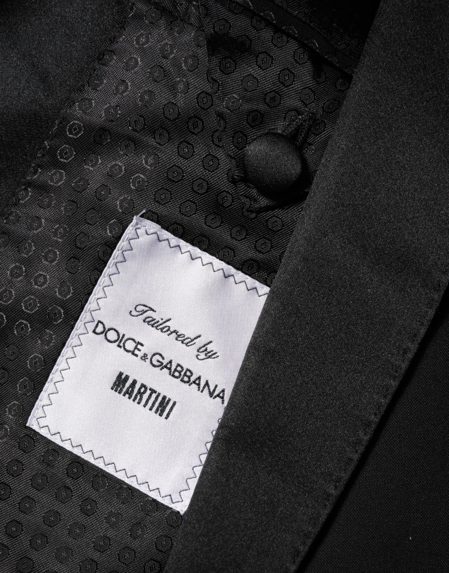 Dolce & Gabbana – Schwarzer MARTINI-Anzugblazer mit 1 Knopf