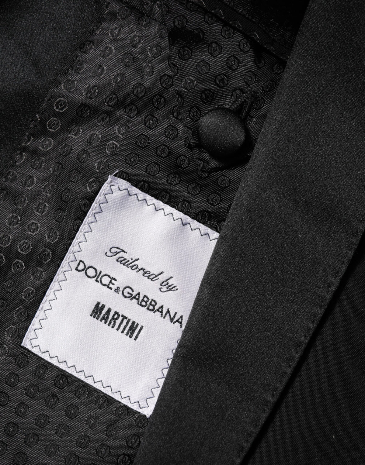 Dolce & Gabbana – Schwarzer MARTINI-Anzugblazer mit 1 Knopf