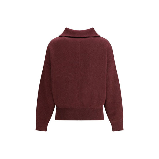 Marant Etoile Bordeaux Baumwoll-Cardigan