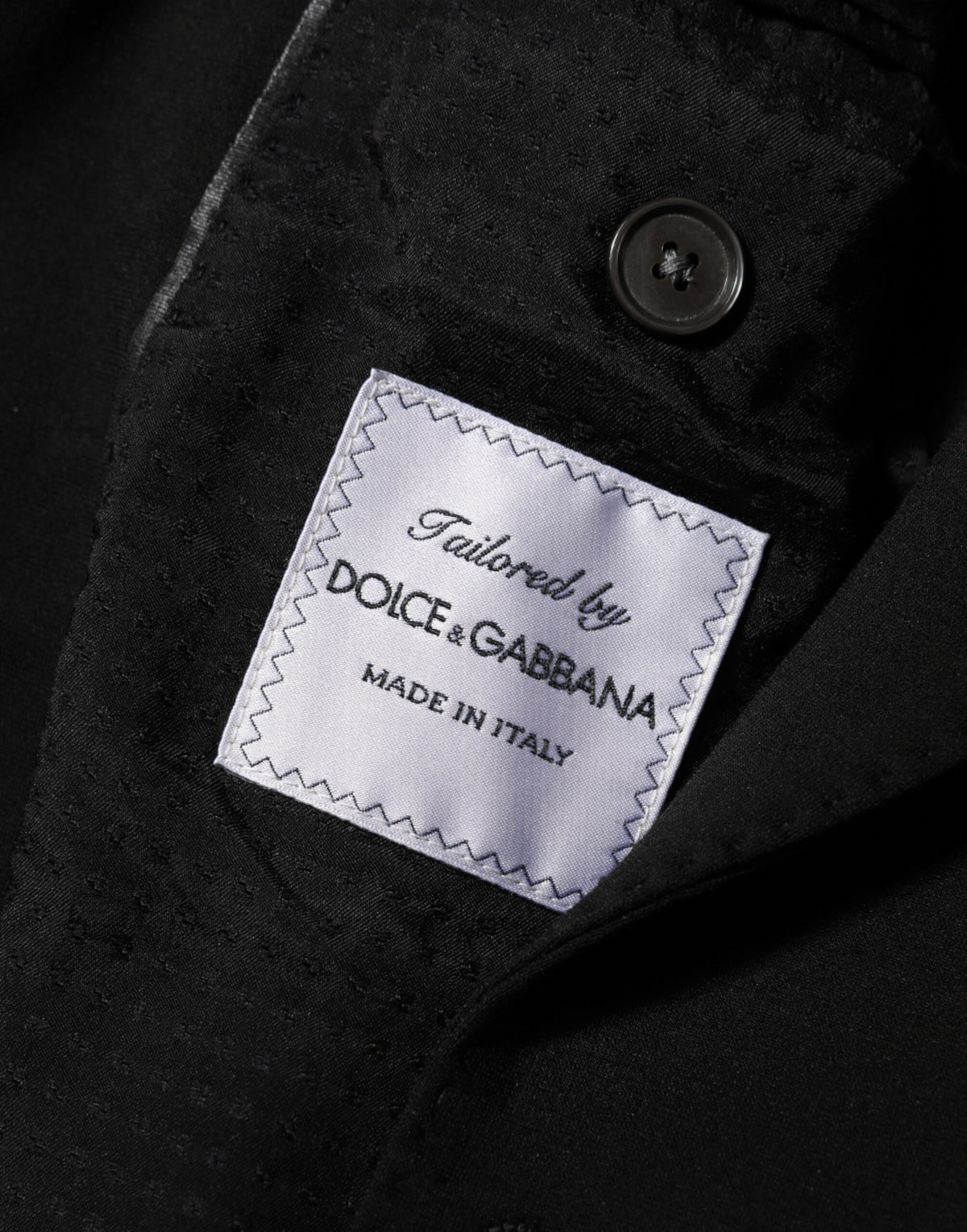 Dolce & Gabbana – Schwarzer Blazer aus Viskose mit 2 Knöpfen