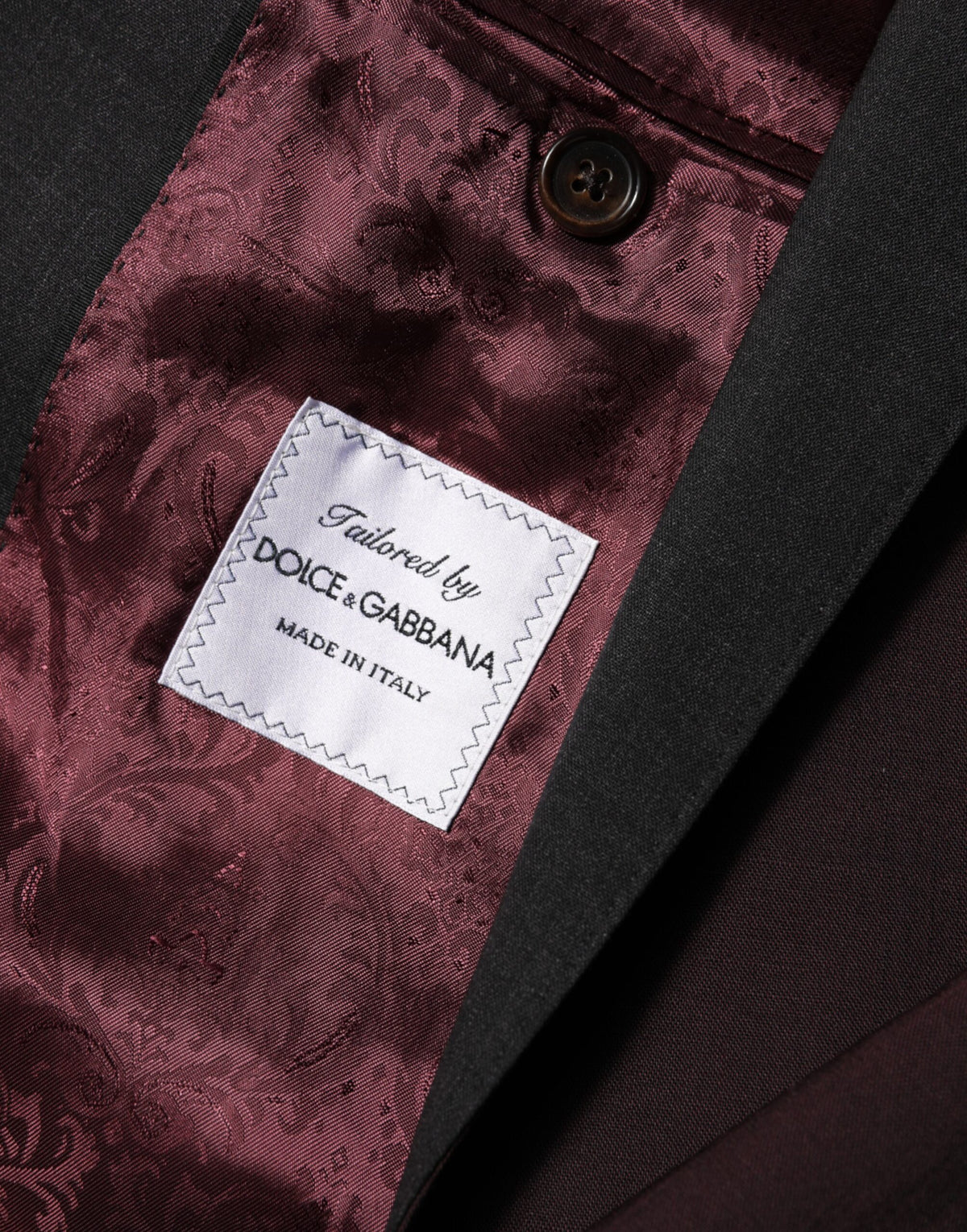 Dolce & Gabbana – Kastanienbrauner Blazer aus Wolle mit 2 Knöpfen