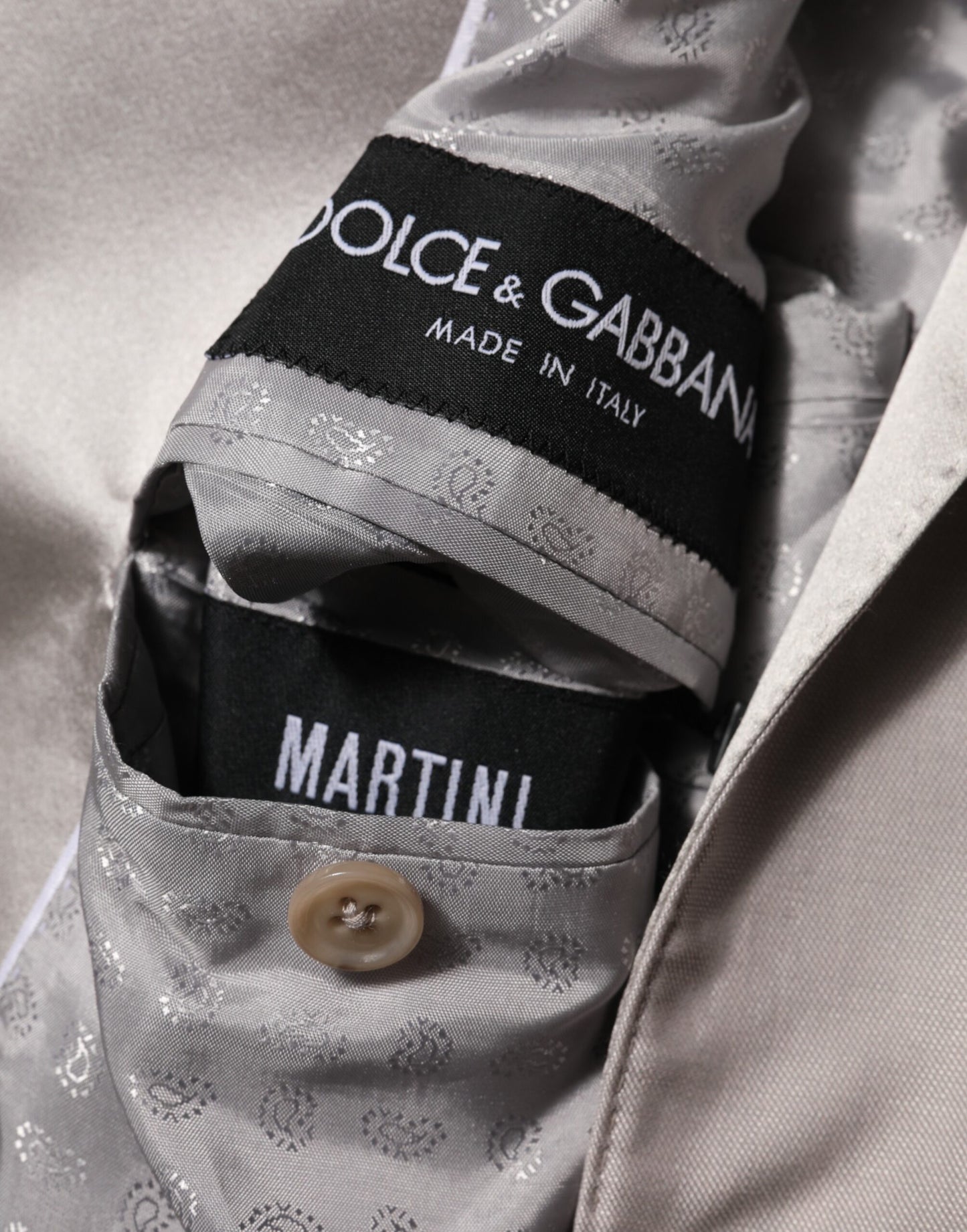 Dolce & Gabbana – Hellgrauer 2-teiliger MARTINI-Anzug aus Wolle