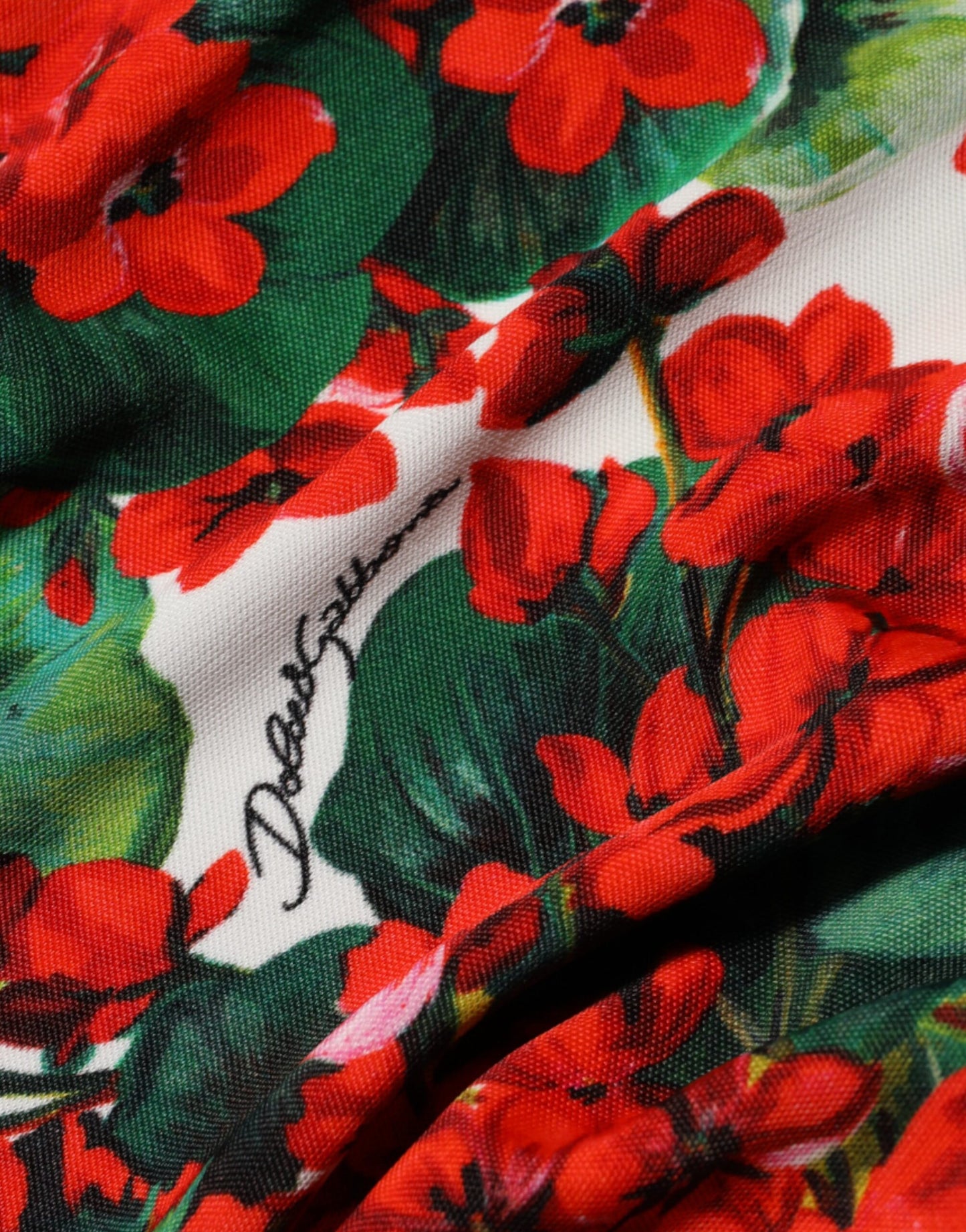 Dolce & Gabbana – Kurzes Portofino-Kleid mit mehrfarbigem Blumenmuster
