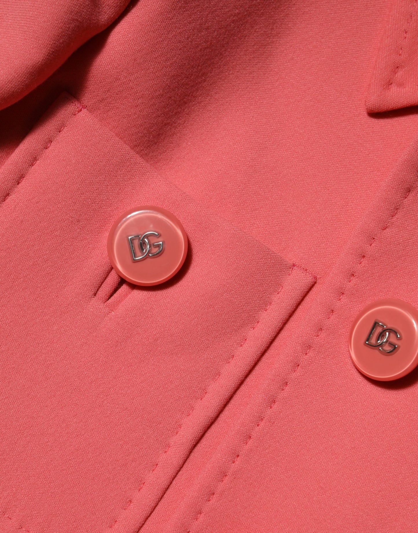 Dolce & Gabbana – Trenchcoat-Jacke mit Knöpfen in Rosa