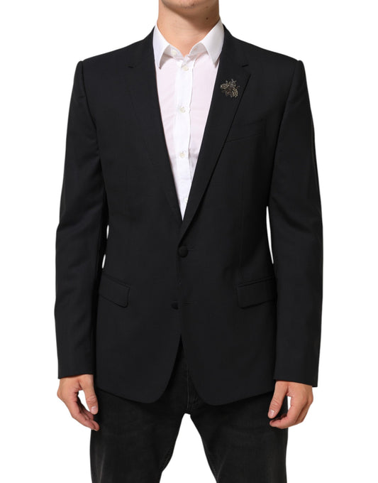 Dolce & Gabbana Black Bee MARTINI 2-Knopf-Anzugblazer für Herren