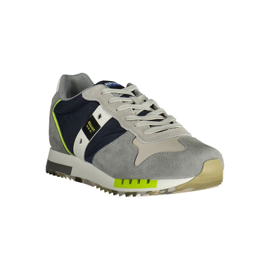 Blauer Blauer Polyester-Sneaker