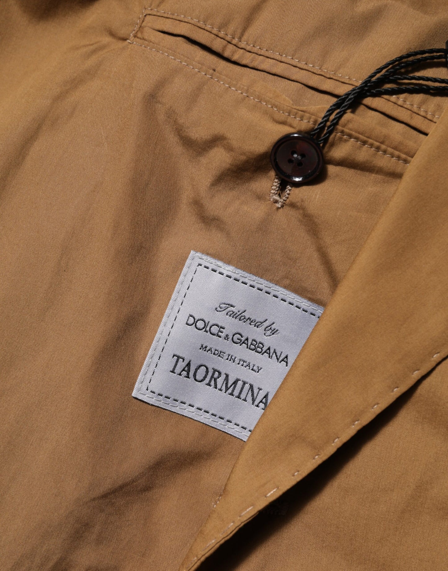 Dolce & Gabbana Brauner TAORMINA Zweireihiger 2-teiliger Anzug
