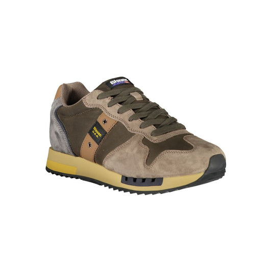 Blauer Green Leather Men Sneaker