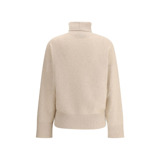 Fabiana Filippi Beige Wool Turtleneck