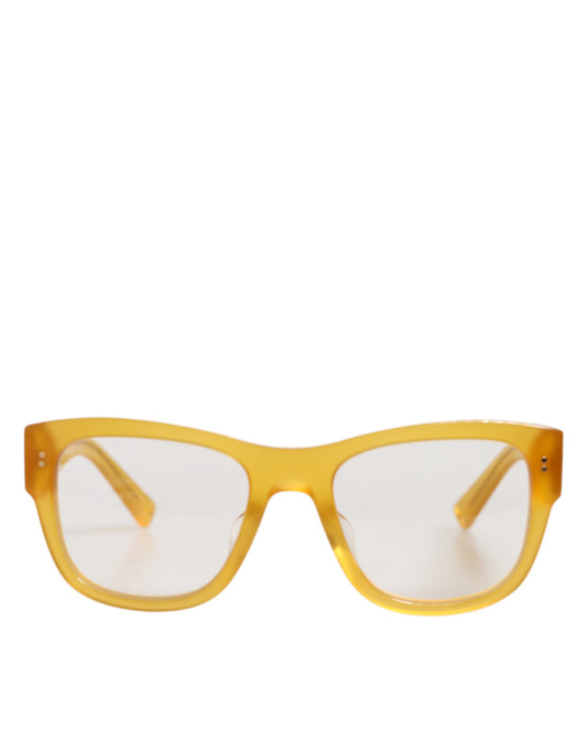 Dolce & Gabbana – Exzentrische Sonnenbrille aus gelbem Acetat