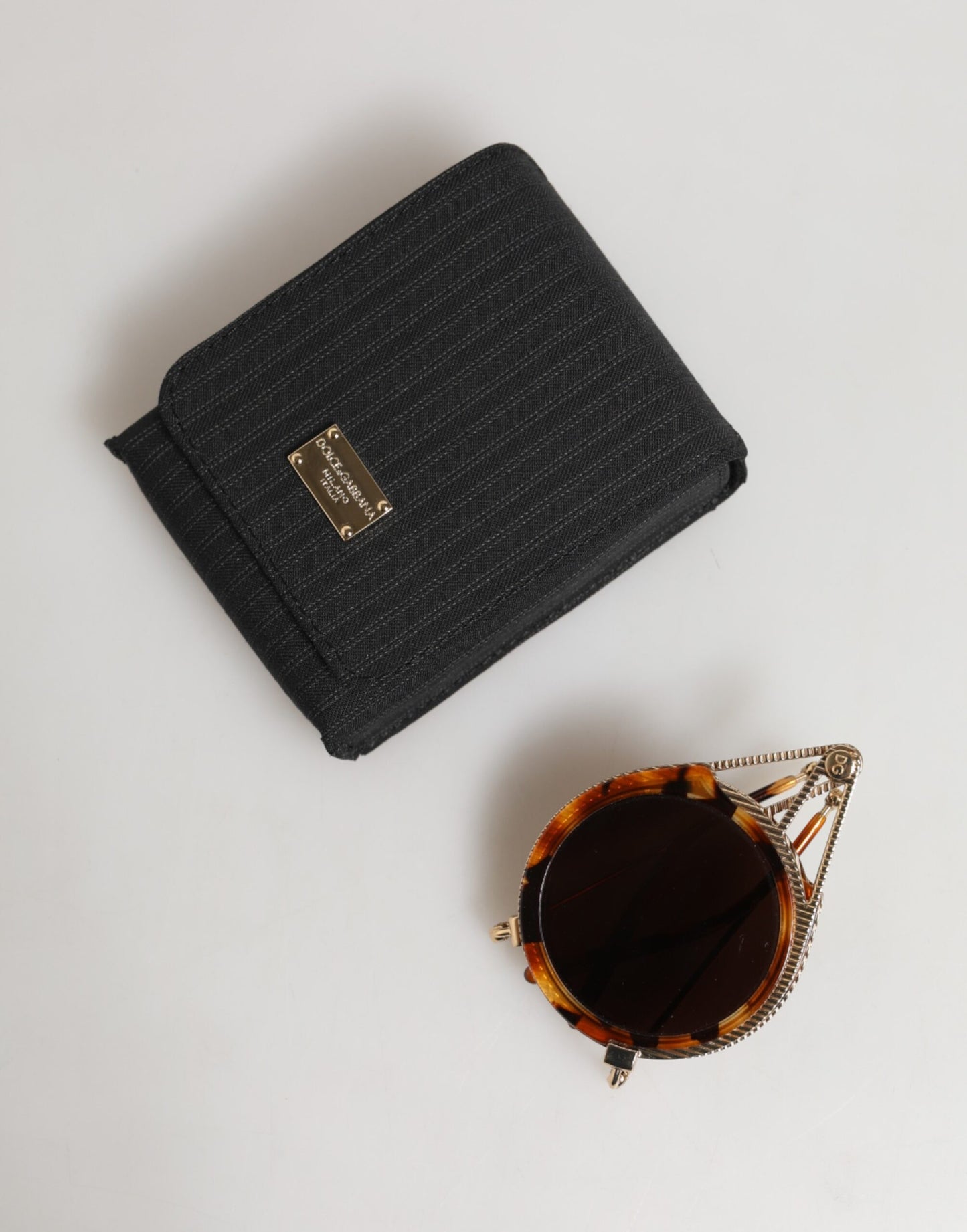 Dolce & Gabbana Gold Havana Frame DG Fatto A Mano Eyewea Sonnenbrille