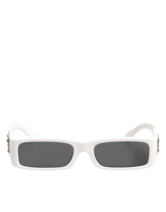 Dolce & Gabbana – Re-Edition Shades Eyewear – Sonnenbrille mit weißem Rahmen