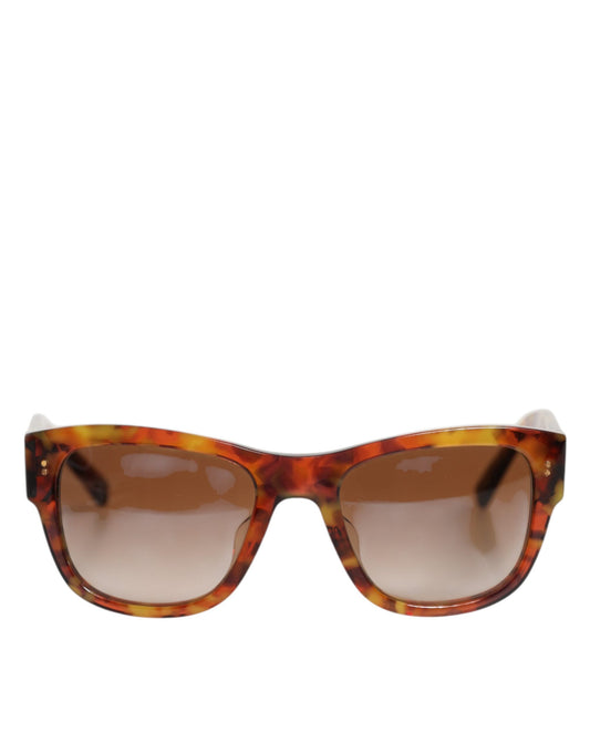 Dolce & Gabbana DG4338F Sonnenbrille mit Vollrand und runden Gläsern in Havannabraun