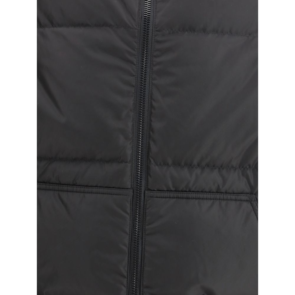Premiata Black Polyamide Full-Length Jacket