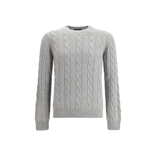 Aragona Cashmere-Pullover mit Rundhalsausschnitt und Flechteffekt