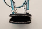 Dolce & Gabbana – Umhängetasche aus blauem Leder mit Umhängegurt, Kartenfach und Handytasche