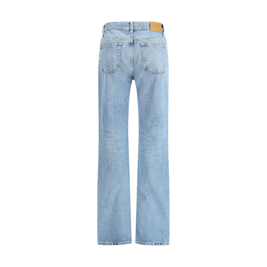 Saint Laurent NICO Low-Rise-Jeans aus Bahamas-Denim