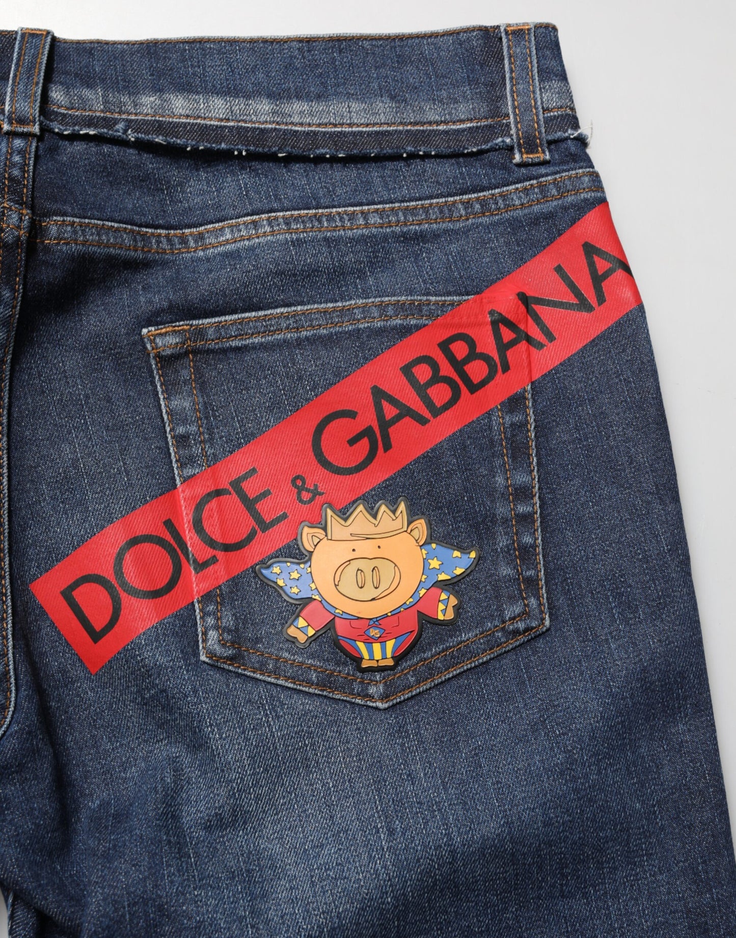 Dolce & Gabbana Blaue Skinny Jeans aus Baumwollstretch für Herren