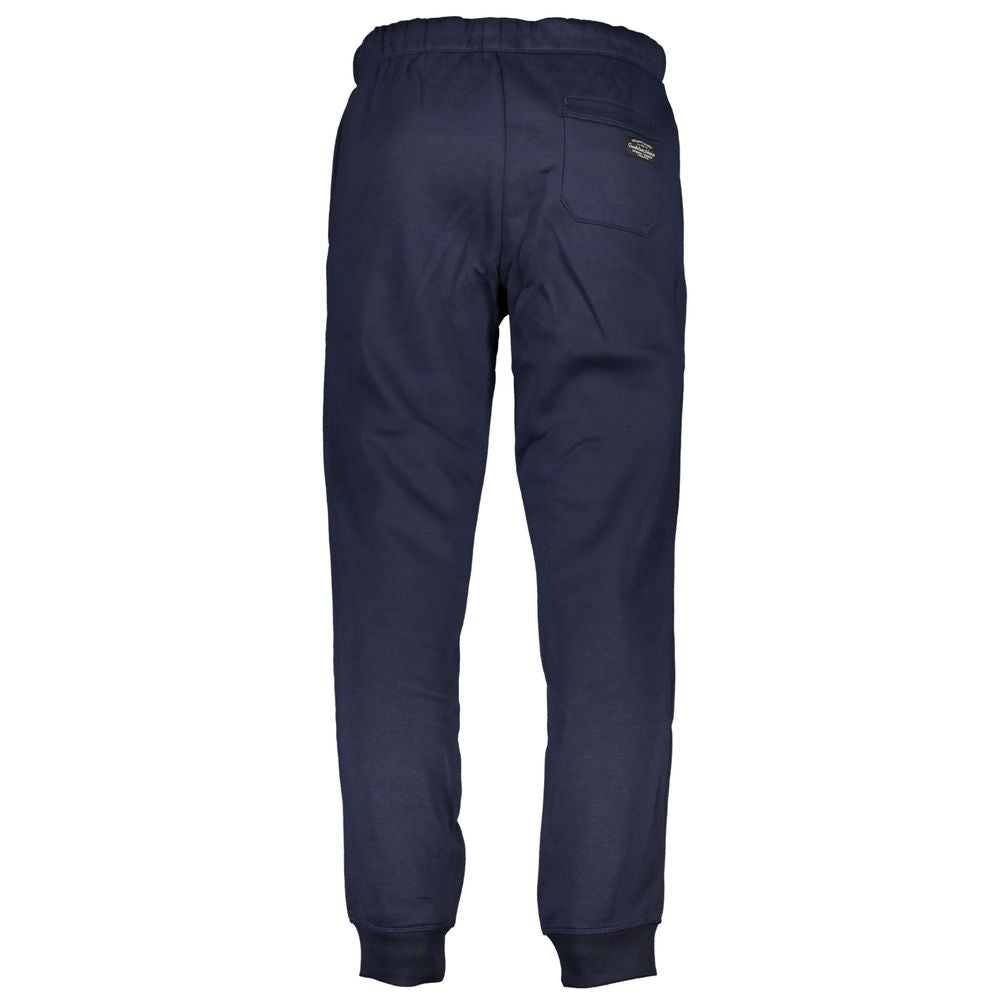 Gianmarco Venturi Blu Polyester Men's Sports Trouser