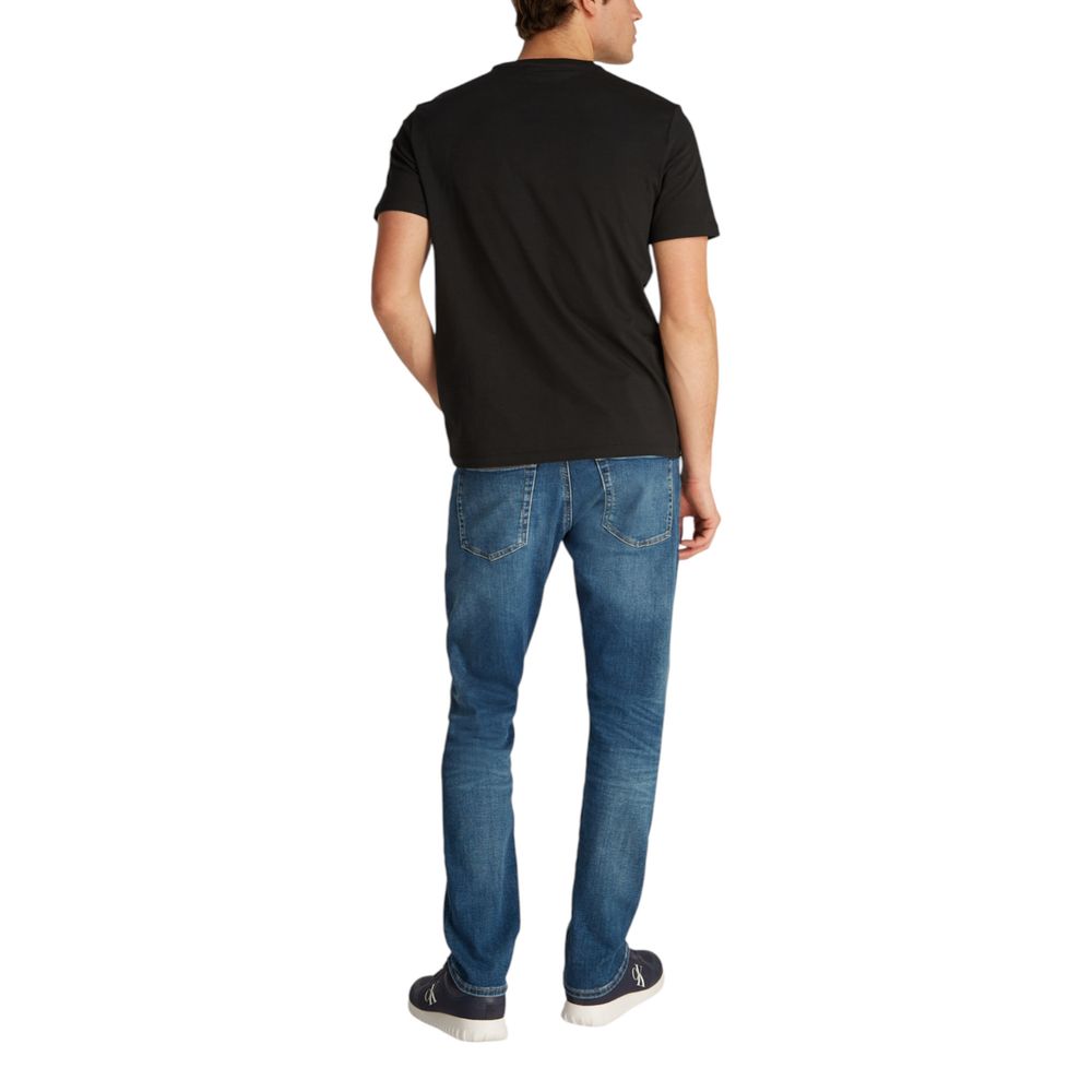 Calvin Klein Jeans – Schwarzes Baumwoll-T-Shirt