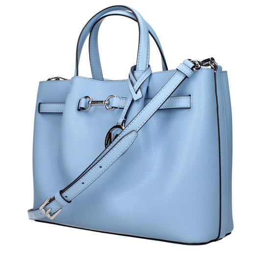 Michael Kors Hellblaue Lederhandtaschen