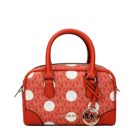 Michael Kors – Orangefarbene Stoffhandtaschen