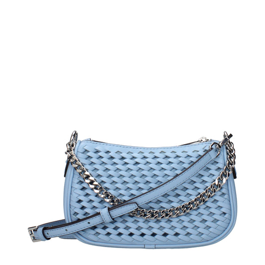 Michael Kors Hellblaue Lederhandtaschen