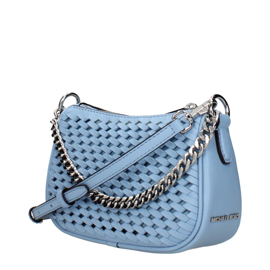 Michael Kors Hellblaue Lederhandtaschen