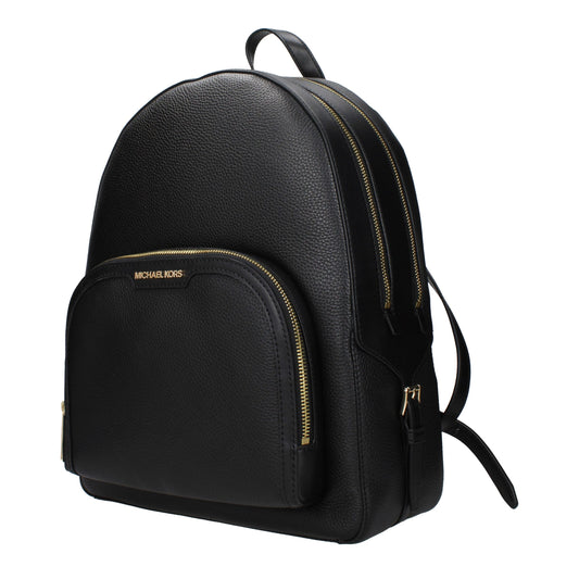 Michael Kors Schwarze Lederrucksäcke