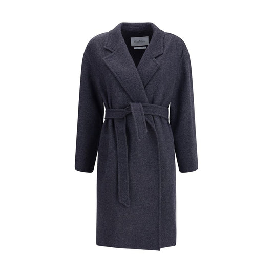 Max Mara – Carnia-Mantel aus Wolle mit Denim-Effekt