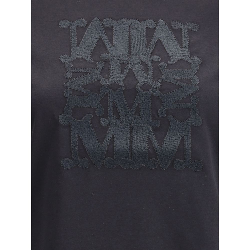 Max Mara T-Shirt mit gesticktem Monogramm