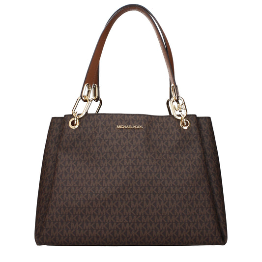 Michael Kors – Schultertaschen aus braunem Stoff