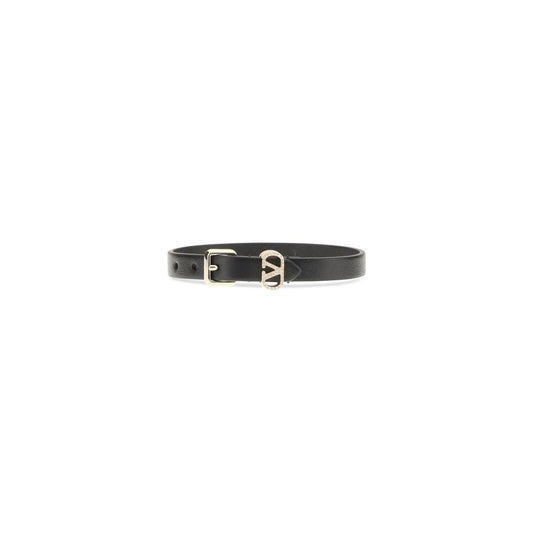 Valentino Garavani Armband aus schwarzem Kalbsleder (Bos Taurus)